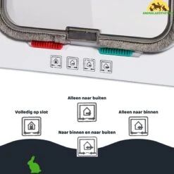 AnimalAesthetics® Kattenluik - Wit- M - Voor Middelgrote & Kleine Katten - Incl. Montageset En Handleiding -Kattenspeelgoed Winkel 1200x1200 565