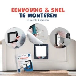 JC Pets Premium Kattenluik - Inclusief Tunnel - 4 Vergrendelingsstanden - Zwart - 20 X 19 X 5.5 Cm - Waterdicht -Kattenspeelgoed Winkel 1200x1200 626