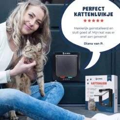 JC Pets Premium Kattenluik - Inclusief Tunnel - 4 Vergrendelingsstanden - Zwart - 20 X 19 X 5.5 Cm - Waterdicht -Kattenspeelgoed Winkel 1200x1200 633