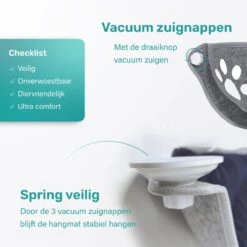 Kattenhangmat - Voor Aan Het Raam - Kom Vorm - Kattenmand - Raam - Hangmat Kat - Dieren - Kattenbed - Kattenmand - Slaapplek - Ligplaats - Grijs 12 Kattenhangmat - Voor Aan Het Raam - Kom Vorm - Kattenmand - Raam - Hangmat Kat - Dieren - Kattenbed - Kattenmand - Slaapplek - Ligplaats - Grijs -Kattenspeelgoed Winkel 1200x1200 683