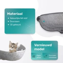 Kattenhangmat - Voor Aan Het Raam - Kom Vorm - Kattenmand - Raam - Hangmat Kat - Dieren - Kattenbed - Kattenmand - Slaapplek - Ligplaats - Grijs 15 Kattenhangmat - Voor Aan Het Raam - Kom Vorm - Kattenmand - Raam - Hangmat Kat - Dieren - Kattenbed - Kattenmand - Slaapplek - Ligplaats - Grijs -Kattenspeelgoed Winkel 1200x1200 684