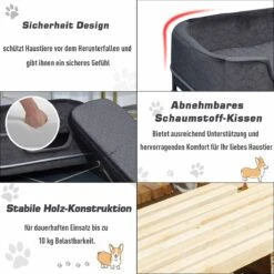 PawHut Hondenbank Met Rugleuning Huisdierenbank Met Metalen Poten Hondenbed Kattenbank D04-157 -Kattenspeelgoed Winkel 1200x1200 739