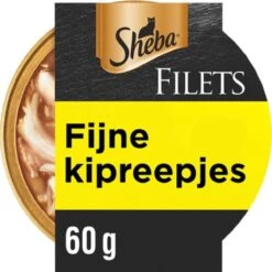 Sheba Filets - Katten Natvoer In Saus - Kipfilet Stukjes - 16 X 60 Gr