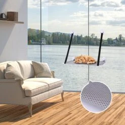 Nobleza 40AG6 - Kattenhangmat - Hangmat Kat - 60x32cm - Kattenhangmat Raam – Kattenbed - Kattenhangmand - Kattenkussen - Grijs 13 Nobleza 40AG6 - Kattenhangmat - Hangmat Kat - 60x32cm - Kattenhangmat Raam – Kattenbed - Kattenhangmand - Kattenkussen - Grijs -Kattenspeelgoed Winkel 1200x1200 774