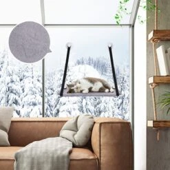 Nobleza 40AG6 - Kattenhangmat - Hangmat Kat - 60x32cm - Kattenhangmat Raam – Kattenbed - Kattenhangmand - Kattenkussen - Grijs 14 Nobleza 40AG6 - Kattenhangmat - Hangmat Kat - 60x32cm - Kattenhangmat Raam – Kattenbed - Kattenhangmand - Kattenkussen - Grijs -Kattenspeelgoed Winkel 1200x1200 775