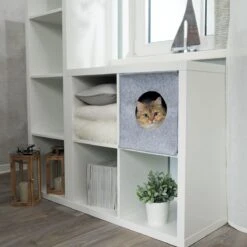 Trixie Kattenmand Iglo Anton Grijs - 33X33X37 CM -Kattenspeelgoed Winkel 1200x1200 782