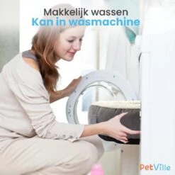 Petville Kattenmand - 50 Cm - Wasbaar - Donut - Waterbestendig - Grijs -Kattenspeelgoed Winkel 1200x1200 827