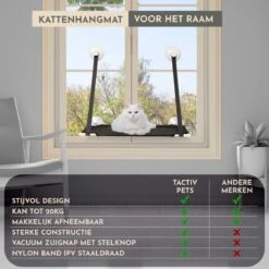 TACTIV PETS® Kattenhangmat | Hangmat Kat | Kattenhangmat Raam | Kattenmand -Kattenspeelgoed Winkel 1200x1200 853