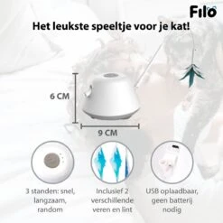 Filo Elektrisch Rijdend Kattenspeelgoed Met Laser - Rijdend Kattenspeeltje - Automatisch Interactief Speelgoed Katten - Kattencadeaus - Elektronisch Speelgoed Kittens - Kat - Kitten - Laserspeelgoed - Kado -Kattenspeelgoed Winkel 1200x1200 910