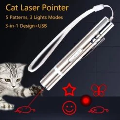 Laserpen - Oplaadbaar Met USB - Rode Laser - RVS Zilver - UV - Zaklamp - LED - Kat - Katten Speeltjes - Kattenspeelgoed - 7 Verschillende Standen 20 Laserpen - Oplaadbaar Met USB - Rode Laser - RVS Zilver - UV - Zaklamp - LED - Kat - Katten Speeltjes - Kattenspeelgoed - 7 Verschillende Standen -Kattenspeelgoed Winkel 1200x1200 924