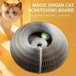 Magic Organ Cat Scratching Board Speelgoed |Magic Krab Karton Krabmat Voor Katten Design Krabkarton Voor Katten 2in 1 Met Speelgoed Balletje- Kattenspeeltjes - Alternatief Voor De Katten Krabpaal - Kattenspeelgoed -TikTok - TikTok Made Me Buy It -Kattenspeelgoed Winkel 1200x1200 984