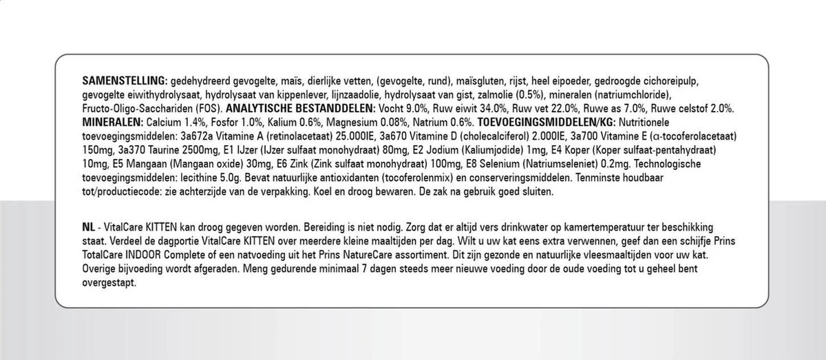 Prins VitalCare Kitten 10 Kg 7 Prins VitalCare Kitten 10 Kg - Afbeelding 5