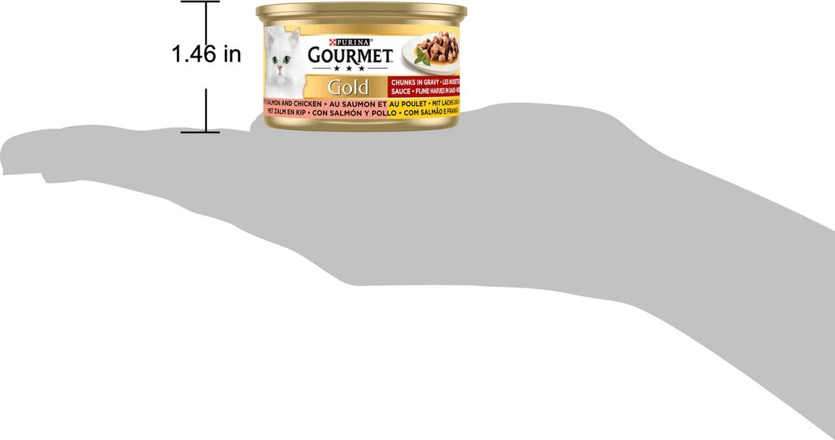 Gourmet Gold Fijne Hapjes - Kattenvoer Natvoer - Zalm & Kip - 24 X 85 Gr 6 Gourmet Gold Fijne Hapjes - Kattenvoer Natvoer - Zalm & Kip - 24 X 85 Gr - Afbeelding 4