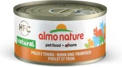 Almo Nature Natvoer Voor Katten - HFC Natural - 24 X 70g - Kip En Tonijn - 24 X 70 Gram -Kattenspeelgoed Winkel 1200x659