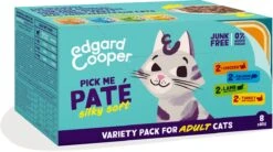Edgard & Cooper Kattenvoer Adult Multipack Pate 8 X 85 Gr -Kattenspeelgoed Winkel 1200x670