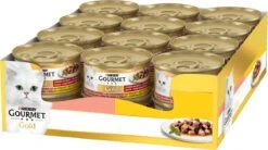 Gourmet Gold Fijne Hapjes - Kattenvoer Natvoer - Zalm & Kip - 24 X 85 Gr 18 Gourmet Gold Fijne Hapjes - Kattenvoer Natvoer - Zalm & Kip - 24 X 85 Gr -Kattenspeelgoed Winkel 1200x671 1