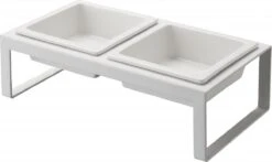 Yamazaki Tower Dierenvoerbakjes - Wit -Kattenspeelgoed Winkel 1200x716 1