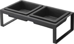 Yamazaki Eetbak - Voederbak Kat - Tweeledig - Zwart 17 Yamazaki Eetbak - Voederbak Kat - Tweeledig - Zwart -Kattenspeelgoed Winkel 1200x720 1