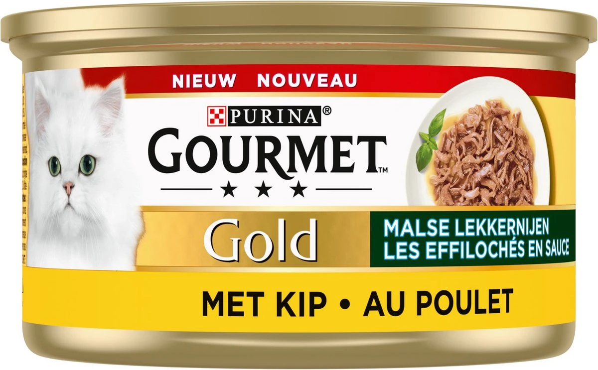 Gourmet Gold Malse Lekkernijen – Kattenvoer Natvoer – Met Kip – 24 X 85 Gr 4 Gourmet Gold Malse Lekkernijen – Kattenvoer Natvoer – Met Kip – 24 X 85 Gr - Afbeelding 2