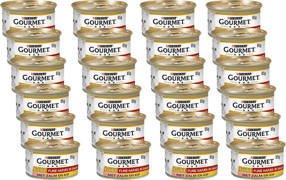 Gourmet Gold Fijne Hapjes - Kattenvoer Natvoer - Zalm & Kip - 24 X 85 Gr 12 Gourmet Gold Fijne Hapjes - Kattenvoer Natvoer - Zalm & Kip - 24 X 85 Gr - Afbeelding 10