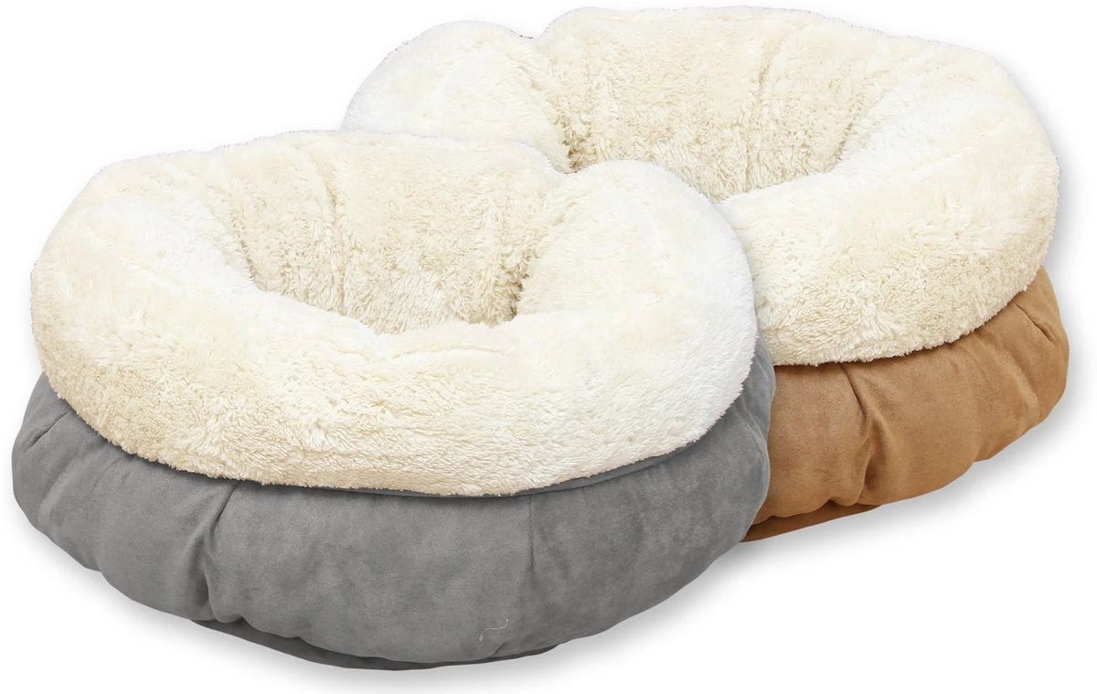 All For Paws Donut Bed – Kattenmand – Biedt Warmte En Comfort Voor Katten Of Kleine Honden – Ø 45cm – Beige – Wasbaar Met De Hand 7 All For Paws Donut Bed – Kattenmand – Biedt Warmte En Comfort Voor Katten Of Kleine Honden – Ø 45cm – Beige – Wasbaar Met De Hand - Afbeelding 5