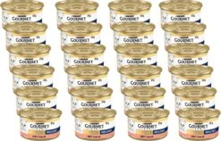 Gourmet Gold Mousse - Kattenvoer Natvoer - Zalm - 24 X 85 Gr -Kattenspeelgoed Winkel 1200x767