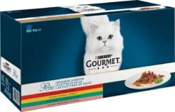 Gourmet Perle Mini Filets In Saus - Kattenvoer Natvoer - Kip, Konijn, Rund & Zalm - 60 X 85 Gr -Kattenspeelgoed Winkel 1200x768