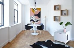 WONDERMAKE® Grote Kattenkast Houten Voor Kattenbak-box Kattentoilet, XL-kattenbak Dressoir Kastje, Designer Kattenhuis Met Kattenhol Kattenmand, Kasten Kast Voor Badkamer, 73,5 X 51,5 X 57 Cm, Wit -Kattenspeelgoed Winkel 1200x771