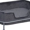 PawHut Hondenbank Met Rugleuning Huisdierenbank Met Metalen Poten Hondenbed Kattenbank D04-157 -Kattenspeelgoed Winkel 1200x776