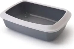 Savic Iriz - Kattenbak - Grijs - 50 X 37 X 14 Cm -Kattenspeelgoed Winkel 1200x785