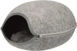 Trixie Relax Iglo Luna Lichtgrijs - 40X24X46 CM -Kattenspeelgoed Winkel 1200x792