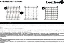 Beeztees - Kattennet - Voor Balkon - Transparant - 8x3 M -Kattenspeelgoed Winkel 1200x818 1