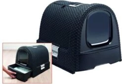 Curver Kattenbak - Antraciet - 51 X 38,5 X 39,5 Cm -Kattenspeelgoed Winkel 1200x830