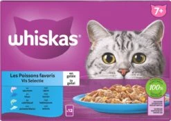 Whiskas 7+ Natvoer - Vis - Selectie In Gelei - Maaltijdzakjes 48 X 85 G -Kattenspeelgoed Winkel 1200x854 3