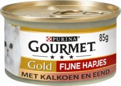 Gourmet Gold Fijne Hapjes In Saus - Kattenvoer Natvoer - Vis/Vlees - 96 X 85 Gr -Kattenspeelgoed Winkel 1200x857 3