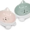 Navaris Voerbakjes Voor Katten - Set Van 2 Voer- En Waterbakken - Etensbak Van Keramiek - Met Antislip Voetjes - Kattenvorm - Roze/Groen 1 Navaris Voerbakjes Voor Katten - Set Van 2 Voer- En Waterbakken - Etensbak Van Keramiek - Met Antislip Voetjes - Kattenvorm - Roze/Groen -Kattenspeelgoed Winkel 1200x882 1