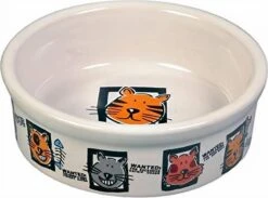 Trixie Voerbak Kat Keramiek Met Print Assorti (200 ML-12 CM) -Kattenspeelgoed Winkel 1200x890 1