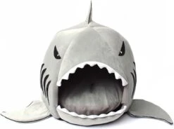 MikaMax Haai Hondenmand - Kattenmand - Dierenmand - Huisdierkussen - Mand Of Bed - Origineel - Extra Zacht Materiaal - 42 X 42 X 36 Cm -Kattenspeelgoed Winkel 1200x892 2