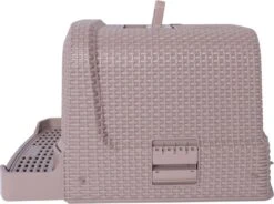 Adori Kattentoiltet Rattan Taupe - Kattenbakken - 69x42x41 Cm -Kattenspeelgoed Winkel 1200x896 1