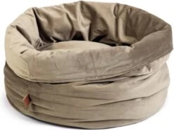 Designed By Lotte Kattenmand Fluweel Fluco Grijs 45 X 45 X 35 Cm -Kattenspeelgoed Winkel 1200x897