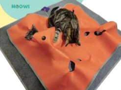Moowi - Katten Speel Kleed – Kattentunnel – Hide And Seek Spel – Deken Kat – Kattenspeelgoed – Speelmat Katten Grijs – Incl. 2 Sisal Ballen En Verenspeeltje -Kattenspeelgoed Winkel 1200x900 11