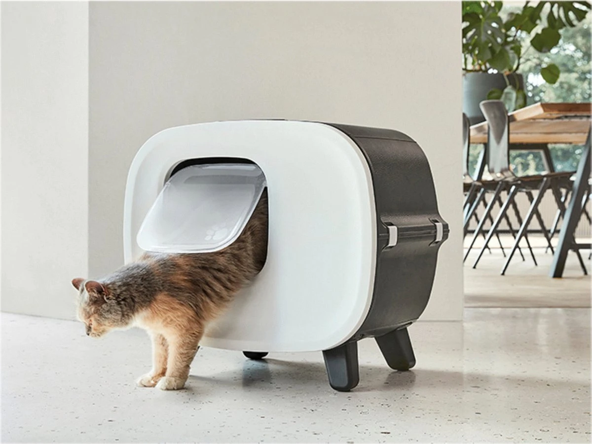 Savic Kattenbak Mira Deluxe Antraciet / Wit 56x45x50,5 Cm 6 Savic Kattenbak Mira Deluxe Antraciet / Wit 56x45x50,5 Cm - Afbeelding 4