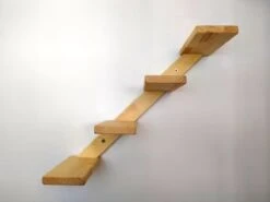 Kattentrap Hout - Linksonder Naar Rechtsboven - Handgemaakte Kattenladder - Katten Klimmuur Klimwand -Kattenspeelgoed Winkel 1200x900 7