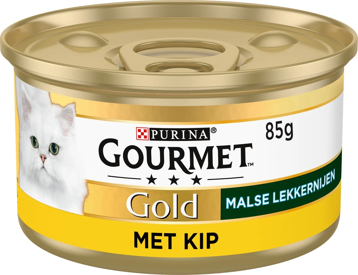 Gourmet Gold Malse Lekkernijen – Kattenvoer Natvoer – Met Kip – 24 X 85 Gr 3 Gourmet Gold Malse Lekkernijen – Kattenvoer Natvoer – Met Kip – 24 X 85 Gr