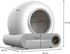 Merkloos Petlux® Zelfreinigende Automatische Kattenbak Met App En LED-Touch -Kattenspeelgoed Winkel 1200x921 4