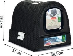 Curver Kattenbak - Antraciet - 51 X 38,5 X 39,5 Cm -Kattenspeelgoed Winkel 1200x922 1