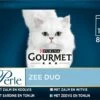 Gourmet Perle Duo – Kattenvoer Natvoer - Met Zalm En Koolvis, Zalm En Witvis, Zeevis En Tonijn, Sardine En Tonijn – 48 X 85 Gr -Kattenspeelgoed Winkel 1200x942 6