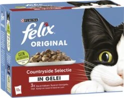 Felix Original Countryside Selectie In Gelei - Katten Natvoer - 4 X 12 X 85gr -Kattenspeelgoed Winkel 1200x947 3