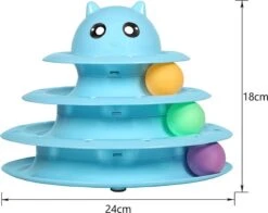 Sefaras Kattenspeeltjes - Set Bestaande Uit 14 Stuks - Kattenspeelgoed - Rond Draaiende Bal - Kattenspeeltje - Intelligente Kattenspeelgoed - Catch The Balls - Blauw -Kattenspeelgoed Winkel 1200x951 2