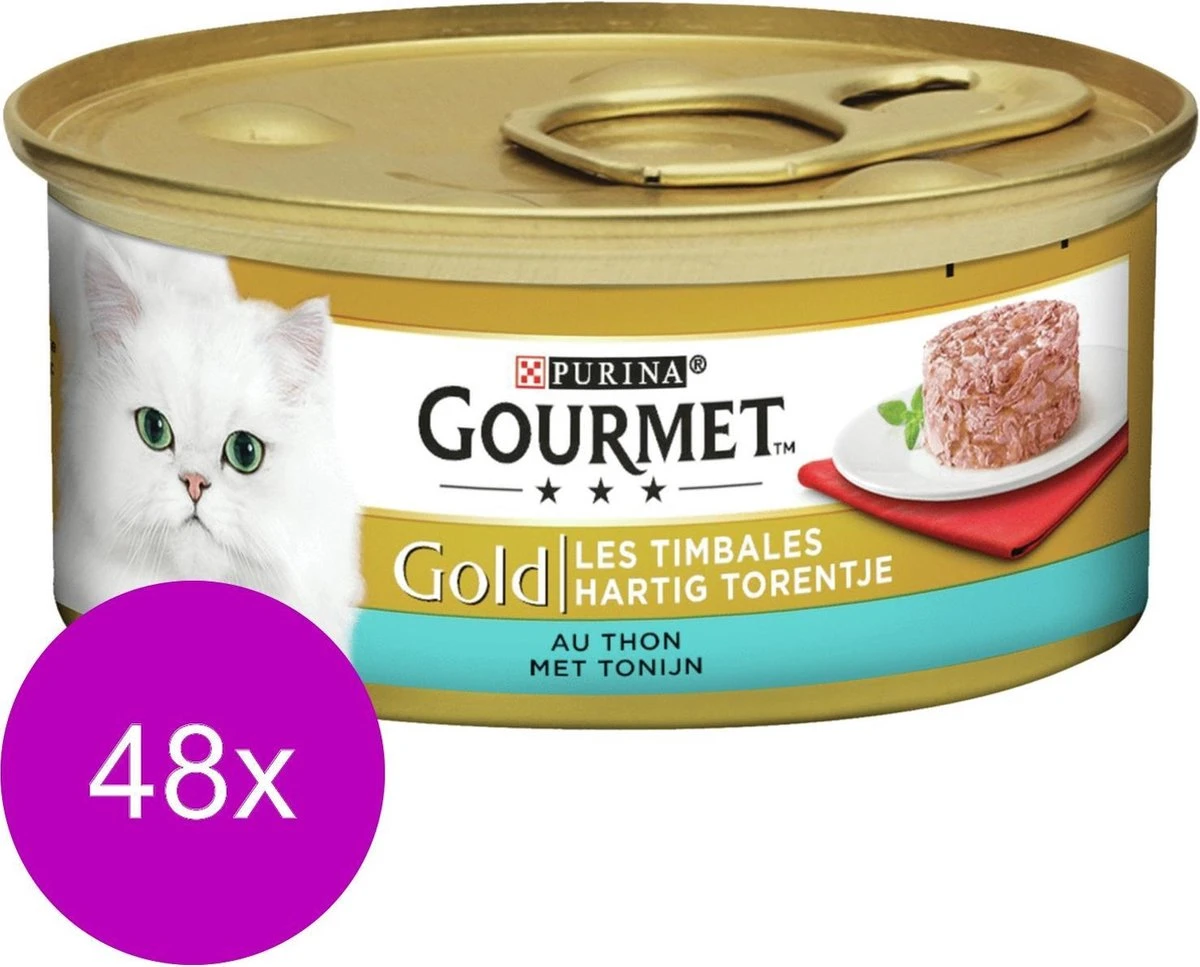 Gourmet Gold Hartig Torentje 85 G - Kattenvoer - 48 X 3 Gourmet Gold Hartig Torentje 85 G - Kattenvoer - 48 X